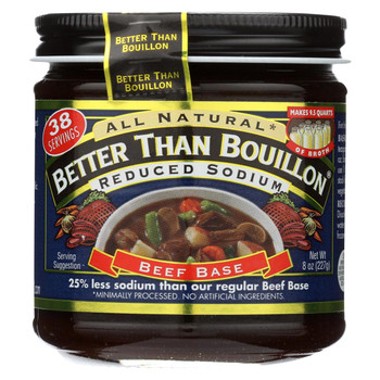 Better Than Bouillon - Beef Base Reduced Sodium - CS of 6-8 OZ