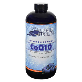 Liquid Health Hydrosoluble CoQ10 Blueberry Hawthorne and Goji - 16 fl oz