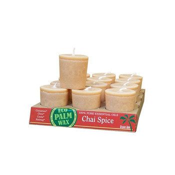 Aloha Bay - Candle Votive Essential Oil Chai Spice - 12 Candles - Case of 12 Aloha Bay - Candle Votive Essential Oil Chai Spice - 12 Candles - Case of 12