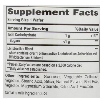 American Health - Acidophilus and Bifidus Chewable Blueberry - 100 Wafers