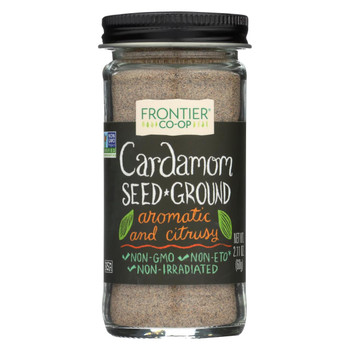 Frontier Herb Cardamom Seed - Ground - Decorticated - No Pods - 2.11 oz