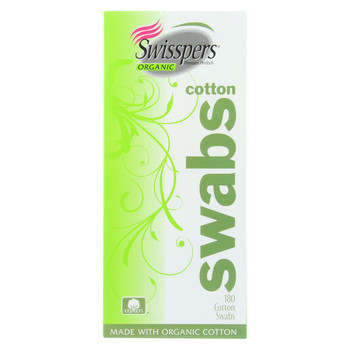 Swisspers Organics Cotton Swabs - 180 Count