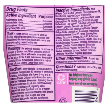 Alba Botanica - Natural Very Emollient Sunscreen for Kids - SPF 45 - 4 oz Alba Botanica - Natural Very Emollient Sunscreen for Kids - SPF 45 - 4 oz