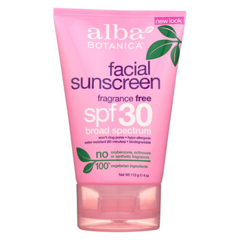 Alba Botanica - Very Emollient Sunblock Facial SPF 30 - 4 fl oz Alba Botanica - Very Emollient Sunblock Facial SPF 30 - 4 fl oz