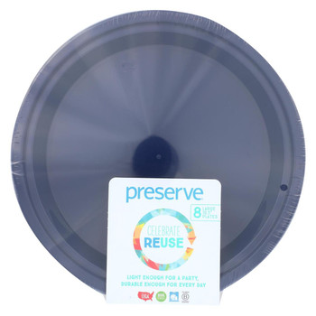 Preserve On the Go Large Plates - Midnight Blue - Case of 12 - 8 Pack - 10.5 in