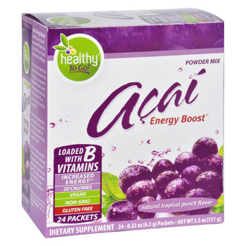 To Go Brands Acai Natural Energy Boost Powder - 24 Packets To Go Brands Acai Natural Energy Boost Powder - 24 Packets