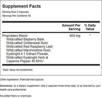Dr. Christopher's Herbal Eyebright - 450 mg - 100 Vegetarian Capsules Dr. Christopher's Herbal Eyebright - 450 mg - 100 Vegetarian Capsules