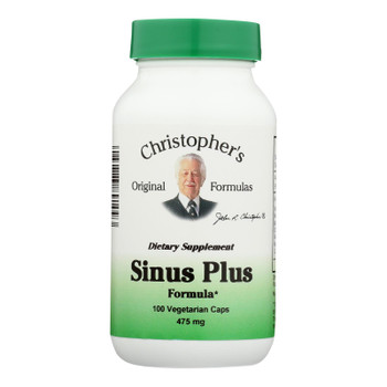 Dr. Christopher's Original Formulas Sinus Plus Formula - 475 mg - 100 Vcaps