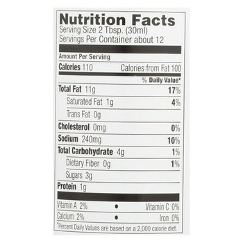 Brianna's - Salad Dressing - Chipotle Ranch - Case of 6 - 12 fl oz. Brianna's - Salad Dressing - Chipotle Ranch - Case of 6 - 12 fl oz.