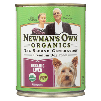 Newman's Own Organics Dog Food - Organic Liver - Case of 12 - 12 oz.