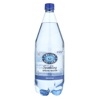 Crystal Geyser Sparkling Mineral Water - Original - Case of 12 - 1.25 Liter