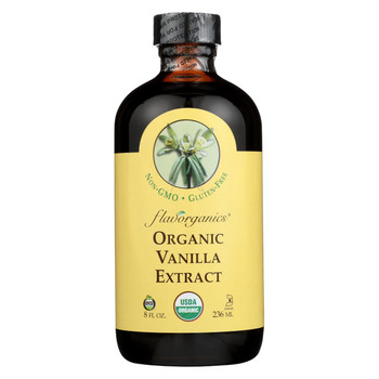 Flavorganics Organic Vanilla Extract - 8 oz