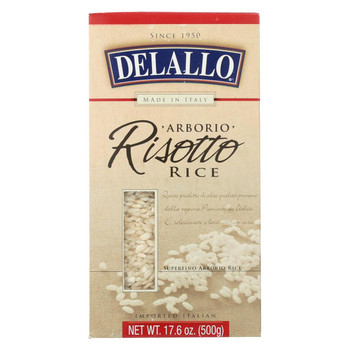 Delallo - Arborio Risotto Rice - Case of 12 - 17.6 oz.