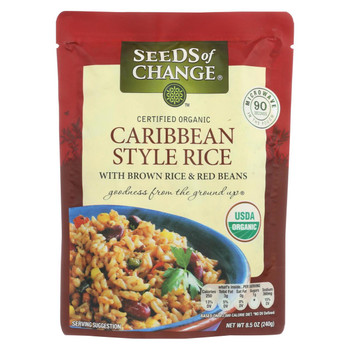 Seeds of Change Organic Microwavable Caribbean Style Rice W Brown Rice and Red Beans - Case of 12 - 8.5 oz. Seeds of Change Organic Microwavable Caribbean Style Rice W Brown Rice and Red Beans - Case of 12 - 8.5 oz.