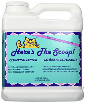 Here's The Scoop Clumping Cat Litter - Case of 3 - 10 Here's The Scoop Clumping Cat Litter - Case of 3 - 10