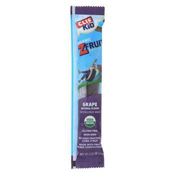 Clif Bar Kid Zfruit - Organic Grape - Case of 18 - .7 oz