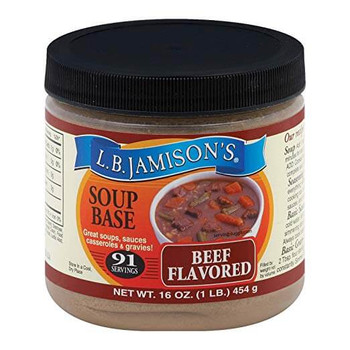 Jamison Soup Base - Beef - Case of 6 - 16 fl oz