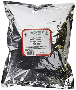 Frontier Herb 100% Organic Fair Trade Ceylon Tea - Single Bulk Item - 1LB Frontier Herb 100% Organic Fair Trade Ceylon Tea - Single Bulk Item - 1LB