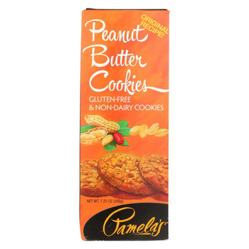 Pamela's Products Wheat Free Gluten Free Butter Cookies - Peanut - Case of 6 - 7.25 oz.