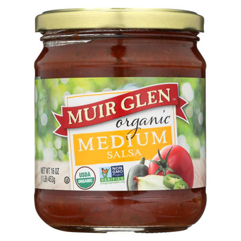 Muir Glen Organic Medium Salsa - Tomato - Case of 12 - 16 oz. Muir Glen Organic Medium Salsa - Tomato - Case of 12 - 16 oz.