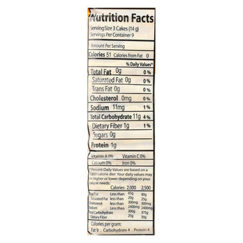 Suzie's Thin Cakes - Corn Lightly Salted - Case of 12 - 4.6 oz. Suzie's Thin Cakes - Corn Lightly Salted - Case of 12 - 4.6 oz.