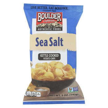 Boulder Canyon - Totally Natural Potato Chips - Case of 12 - 5 oz. Boulder Canyon - Totally Natural Potato Chips - Case of 12 - 5 oz.
