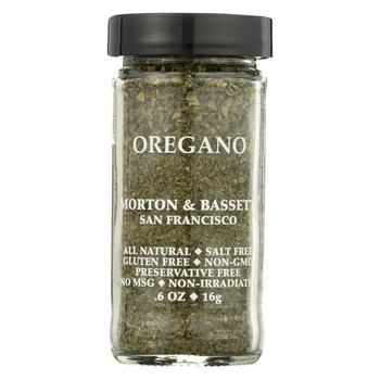 Morton and Bassett Oregano - .6 oz - Case of 3