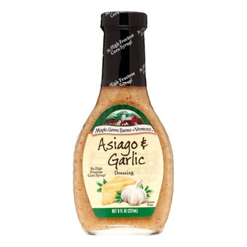 Maple Grove Farms - Salad Dressing - Asiago and Garlic - Case of 12 - 8 Fl oz.