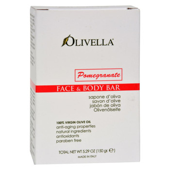 Olivella Face and Body Bar Soap Pomegranate - 5.29 oz