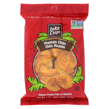 Inka Crops - Plantain Chips - Chile Picante - Case of 12 - 4 oz.