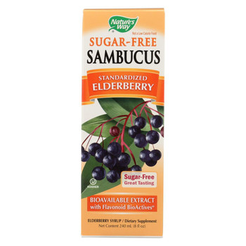 Nature's Way - Sambucus Syrup -Sugar-Free - 8 oz