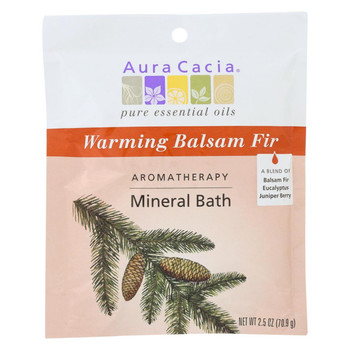 Aura Cacia - Aromatherapy Mineral Bath Soothing Heat - 2.5 oz - Case of 6