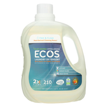 Earth Friendly Free and Clear Laundry Detergent - Case of 2 - 210 FL oz.