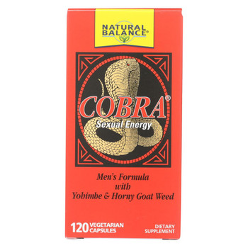 Natural Balance Cobra Sexual Energy - 120 Vegetarian Capsules Natural Balance Cobra Sexual Energy - 120 Vegetarian Capsules