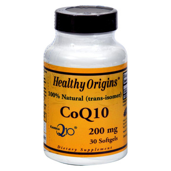 Healthy Origins COQ10 200 mg Kaneka Q10 - 30 Softgels