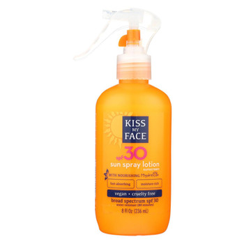 Kiss My Face Sun Spray Lotion - SPF 30 - 8 oz Kiss My Face Sun Spray Lotion - SPF 30 - 8 oz