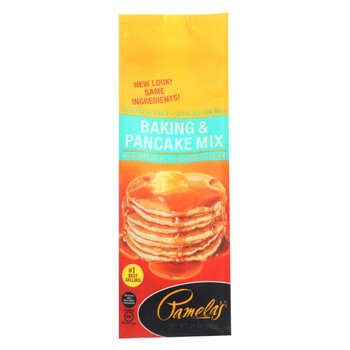 Pamela's Products - Baking and Pancake Mix - Wheat and Gluten Free - Case of 6 - 24 oz.