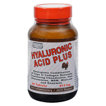 Only Natural Hyaluronic Acid Plus - 814 mg - 60 Tablets Only Natural Hyaluronic Acid Plus - 814 mg - 60 Tablets