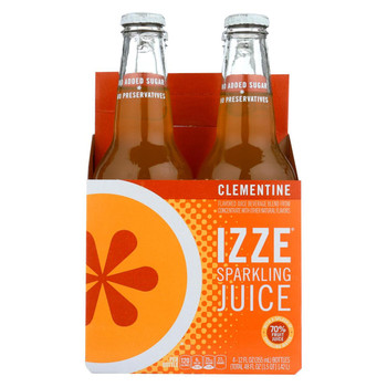 Izze Sparkling Juice - Clementine - Case of 6 - 12 Fl oz.