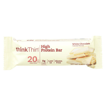 Think Products Thin Bar - White Chocolate - Case of 10 - 2.1 oz