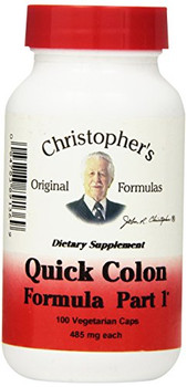 Dr. Christopher's Quick Colon Part 1 - 475 mg - 100 Vegetarian Capsules