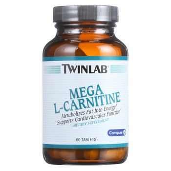 Twinlab Mega L-Carnitine - 500 mg - 60 Tablets Twinlab Mega L-Carnitine - 500 mg - 60 Tablets