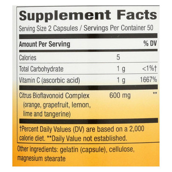 Nature's Way - Vitamin C-500 with Bioflavonoids - 500 mg - 100 Capsules