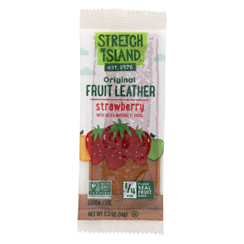 Stretch Island Fruit Leather Strip - Summer Strawberry - .5 oz - Case of 30