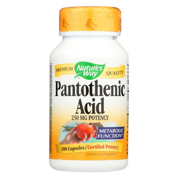 Nature's Way - Pantothenic Acid - 250 mg - 100 Capsules