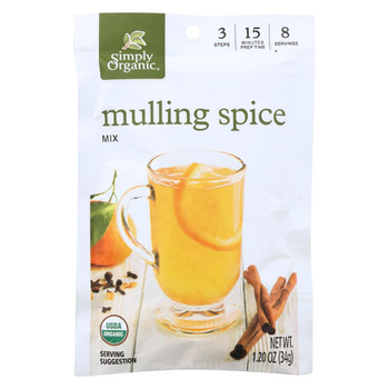 Simply Organic Mulling Spice - Organic - Gluten Free - 1.2 oz - Case of 8 Simply Organic Mulling Spice - Organic - Gluten Free - 1.2 oz - Case of 8