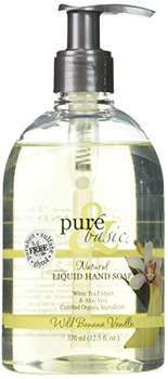 Pure and Basic Natural Liquid Hand Soap Wild Banana Vanilla - 12.5 fl oz