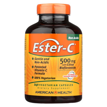 American Health - Ester-C with Citrus Bioflavonoids - 500 mg - 240 Vegetarian Capsules