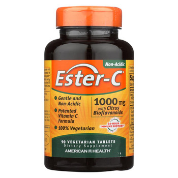 American Health - Ester-C with Citrus Bioflavonoids - 1000 mg - 90 Vegetarian Tablets