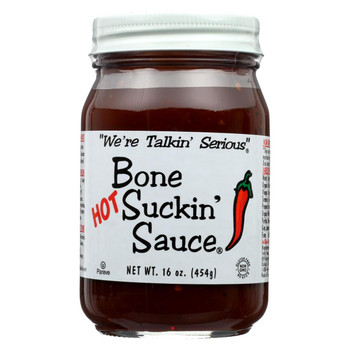 Bone Suckin Sauce - Hot - Case of 12 - 16 oz.